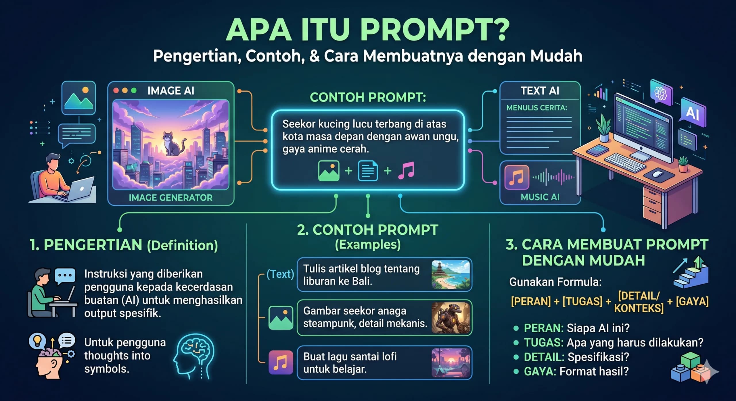 Apa itu Prompt? Pengertian, Contoh, & Cara Membuatnya dengan Mudah